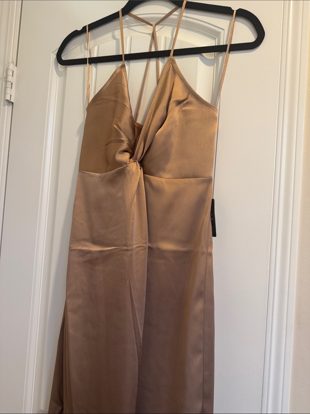 NWT Express Satin Twist Front Slip Dress Size S - Picture 5 of 5